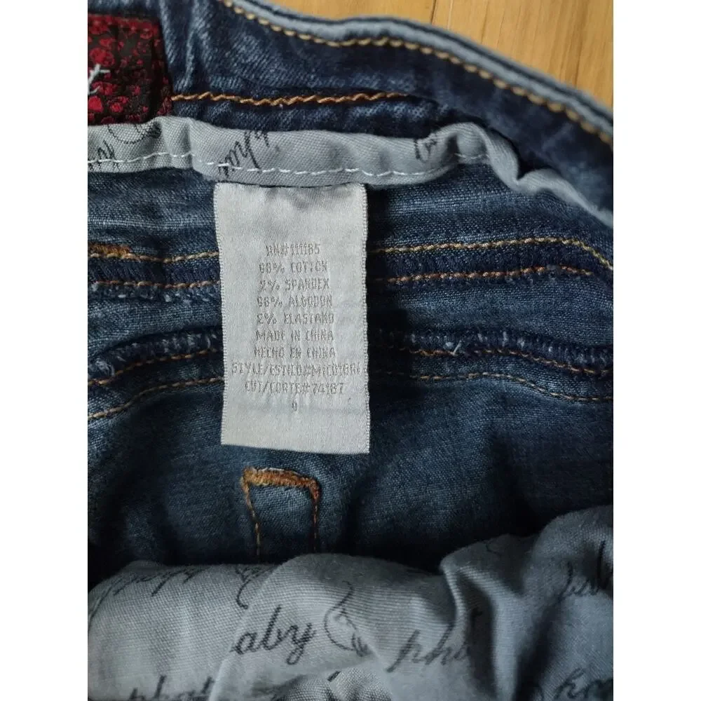 Vintage Baby Phat Y2K Gold Label Embroidered Jeans Size 9